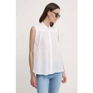 Pepe Jeans camasa MINA femei, culoarea alb, cu guler clasic, relaxed, PL304892 imagine