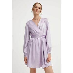 Answear Lab rochie culoarea violet, mini, evazată imagine