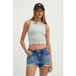 Hollister Co. top femei, culoarea gri imagine