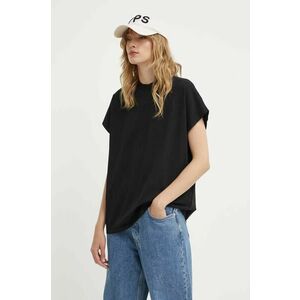 Won Hundred tricou din bumbac femei, culoarea negru, 3103-12071 imagine