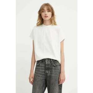 Won Hundred tricou din bumbac femei, culoarea bej, 3103-12071 imagine