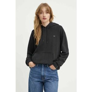 Levi's bluza femei, culoarea negru, cu glugă, neted, A5943 imagine