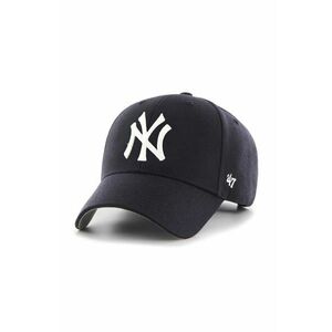 47 brand sapca MLB New York Yankees culoarea albastru marin, cu imprimeu, B-MVP17WBV-NYB imagine