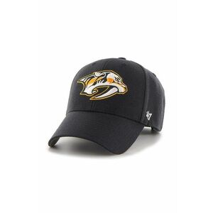 47 brand sapca NHL Nashville Predators culoarea albastru marin, cu imprimeu, H-MVP30WBV-NY imagine