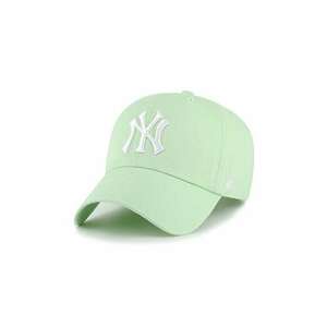 47 brand șapcă de baseball din bumbac MLB New York Yankees culoarea verde, cu imprimeu, B-NLRGW17GWS-B0B imagine