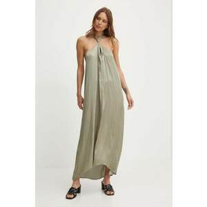 Pepe Jeans rochie LILIANA culoarea verde, midi, evazată, PL953578 imagine