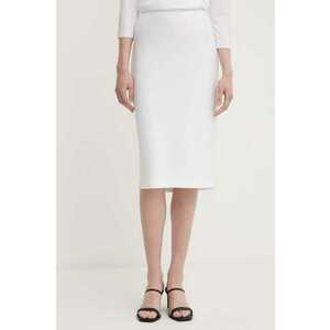 Joseph Ribkoff fusta culoarea alb, midi, creion, 163083 imagine