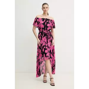 Joseph Ribkoff rochie culoarea roz, maxi, evazată, 241908 imagine