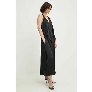 Answear Lab rochie culoarea negru, maxi, evazată imagine