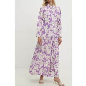 Answear Lab fustă culoarea violet, maxi, evazati imagine