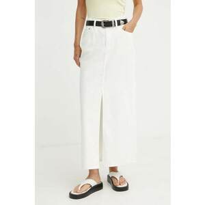 G-Star fustă din denim culoarea bej, maxi, dreaptă, D24385-D551 imagine