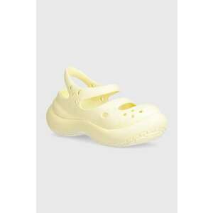 Crocs sandale Phaedra femei, culoarea bej, cu platforma, 209560 imagine