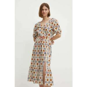 La Petite Française rochie din bumbac midi, evazată, PFRECONFORT imagine