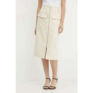 Joop! fusta culoarea bej, midi, drept, 30043075 imagine