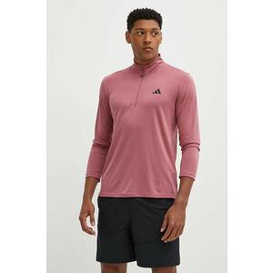 adidas Performance hanorac de antrenament Train Essentials culoarea roz, neted, IW3394 imagine