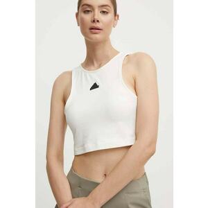 adidas top City Escape femei, culoarea bej, JD8185 imagine