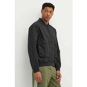 adidas geaca bomber City Escape barbati, culoarea negru, de tranzitie, IY1505 imagine