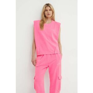 K+LUSHA top din bumbac culoarea roz, KLIMEROSTJ009PX imagine