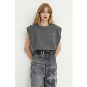 K+LUSHA top din bumbac culoarea gri, KLIMEROSTJ009PX imagine