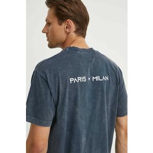 K+LUSHA tricou din bumbac barbati, culoarea albastru marin, neted, KLFORCO TJ010PX imagine