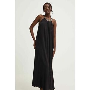 Answear Lab rochie culoarea negru, maxi, evazată imagine