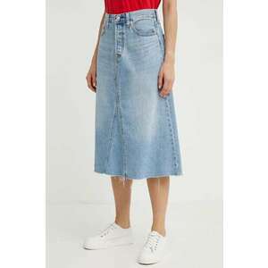 Levi's fusta jeans midi, evazati, A9316 imagine