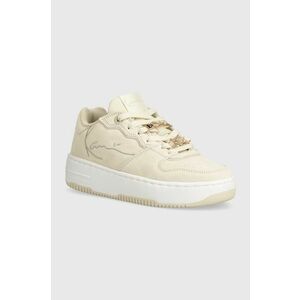 Karl Kani sneakers din piele intoarsă 89 Logo PRM culoarea bej, 1184043 KKFWW000261 imagine