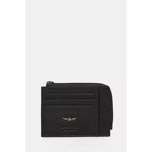 Aeronautica Militare portofel de piele barbati, culoarea maro imagine