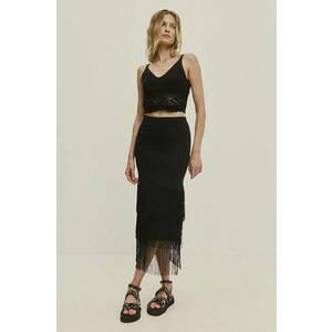 Answear Lab fustă culoarea negru, midi, creion imagine