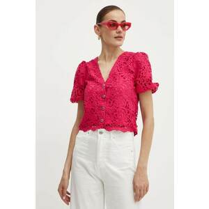 Morgan bluza ORIA femei, culoarea roz, neted, ORIA imagine