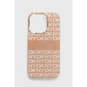 Dkny Husă pentru telefon iPhone 14 Pro 6.1 culoarea portocaliu, DKHMP14LHRHSEP imagine