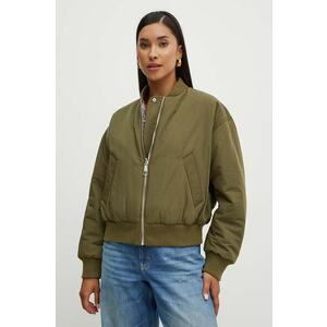 Boss Orange geaca bomber cu doua fete femei, culoarea verde, de iarna, oversize, 50521621 imagine