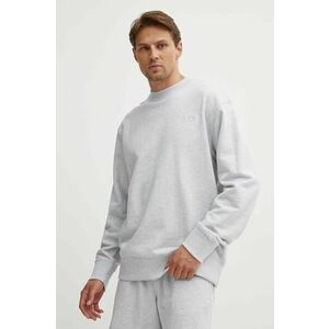 adidas Originals hanorac de bumbac barbati, culoarea gri, melanj, IX9808 imagine