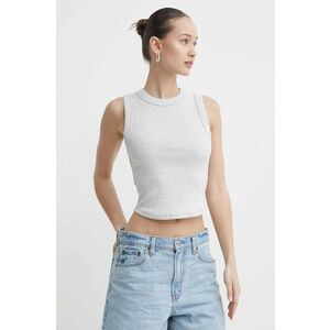 Abercrombie & Fitch top 4-pack femei, culoarea alb imagine