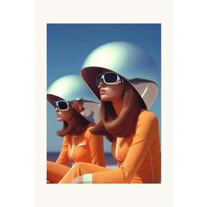 HARTMAN poster cu artă AI Retro Future 05 27, 94 x 35, 56 cm imagine