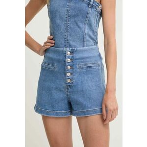 Answear Lab pantaloni scurti jeans femei, neted, high waist imagine