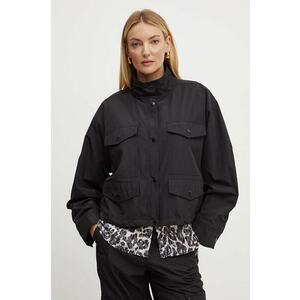 MICHAEL Michael Kors geaca femei, culoarea negru, de tranzitie, oversize, MT420F97LD imagine