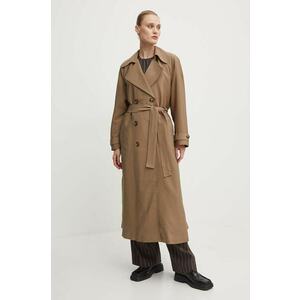 Bruuns Bazaar trenci CornusBBAdelena jacket femei, culoarea verde, de tranzitie, BBW3918 imagine