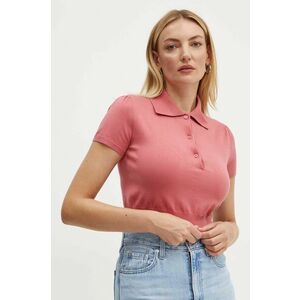 MAX&Co. tricou polo culoarea roz, 2426366051200 imagine