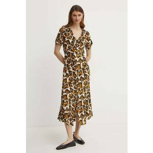 Weekend Max Mara rochie de matase midi, evazată, 2415221043600 imagine