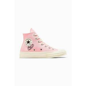 Converse tenisi Chuck 70 femei, culoarea roz, A07558C imagine