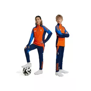 adidas Performance pantaloni de trening pentru copii JUVE TR PNTY culoarea albastru marin, modelator, IS5818 imagine
