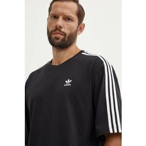 adidas Originals tricou din bumbac Adicolor Oversize bărbați, culoarea negru, cu imprimeu, IZ1832 imagine