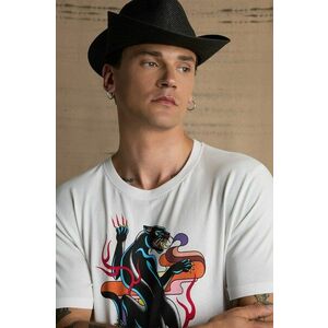 Medicine tricou din bumbac barbati, culoarea alb, cu imprimeu imagine