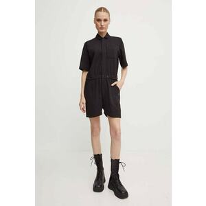 G-Star salopetă din bumbac culoarea negru, cu guler, D24577-D275 imagine