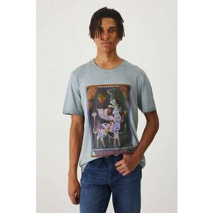 Medicine tricou din bumbac culoarea gri, cu imprimeu imagine