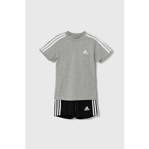 adidas set de bumbac pentru copii I 3S SPORT SET culoarea gri, IY5091 imagine
