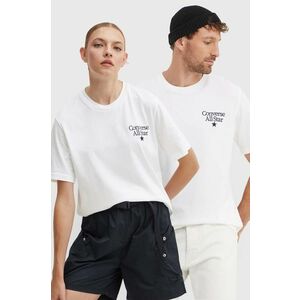 Converse tricou din bumbac culoarea alb, cu imprimeu, 10026461-A02 imagine
