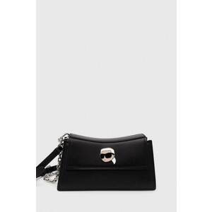 Karl Lagerfeld poseta de piele culoarea negru, 245W3053 imagine