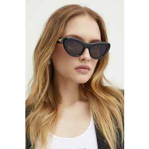 Bottega Veneta ochelari de soare femei, culoarea negru, BV1282S imagine